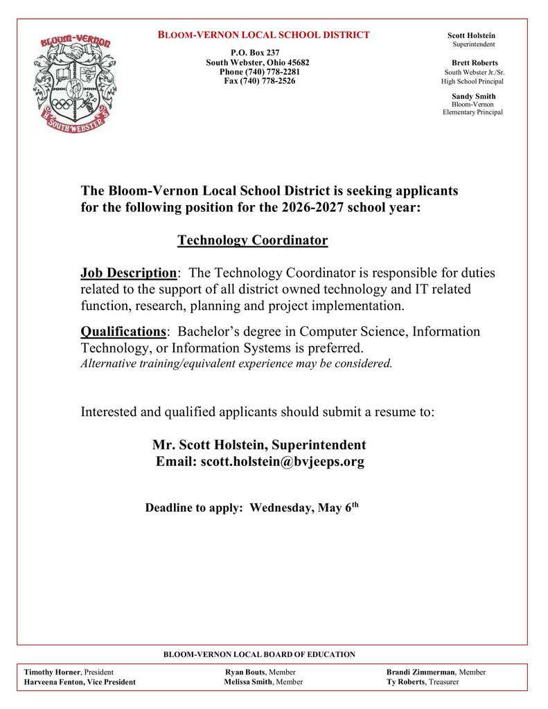 Tech Coordinator