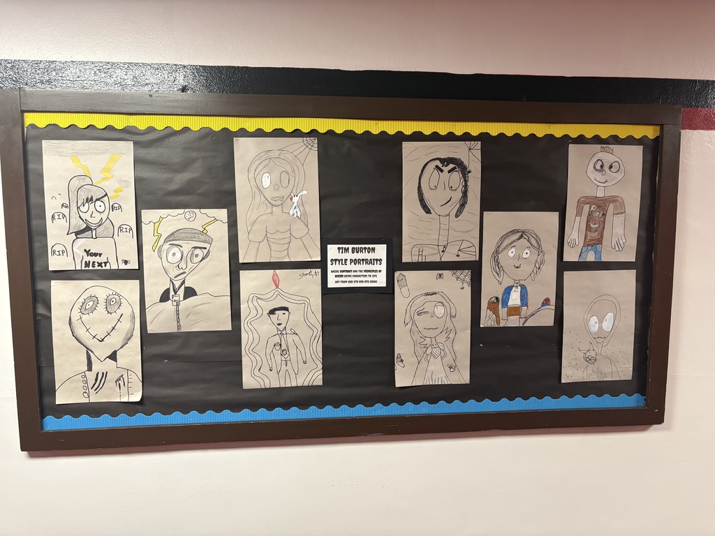 6th and 8th Grade Art Examples 