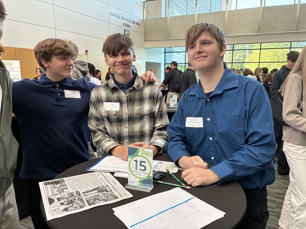 Students at Stock Market Activity  