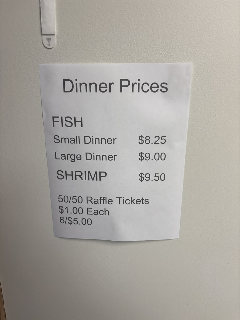 Fish and Shrimp Dinner Prices