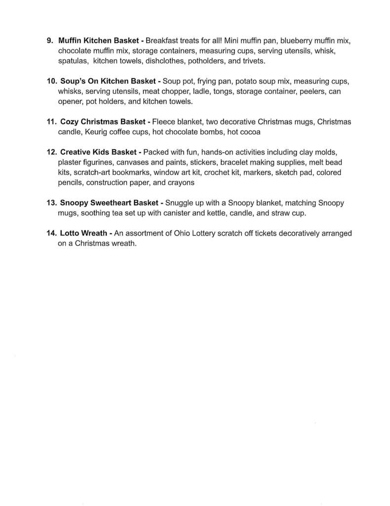 Thanksgiving Basket Raffle