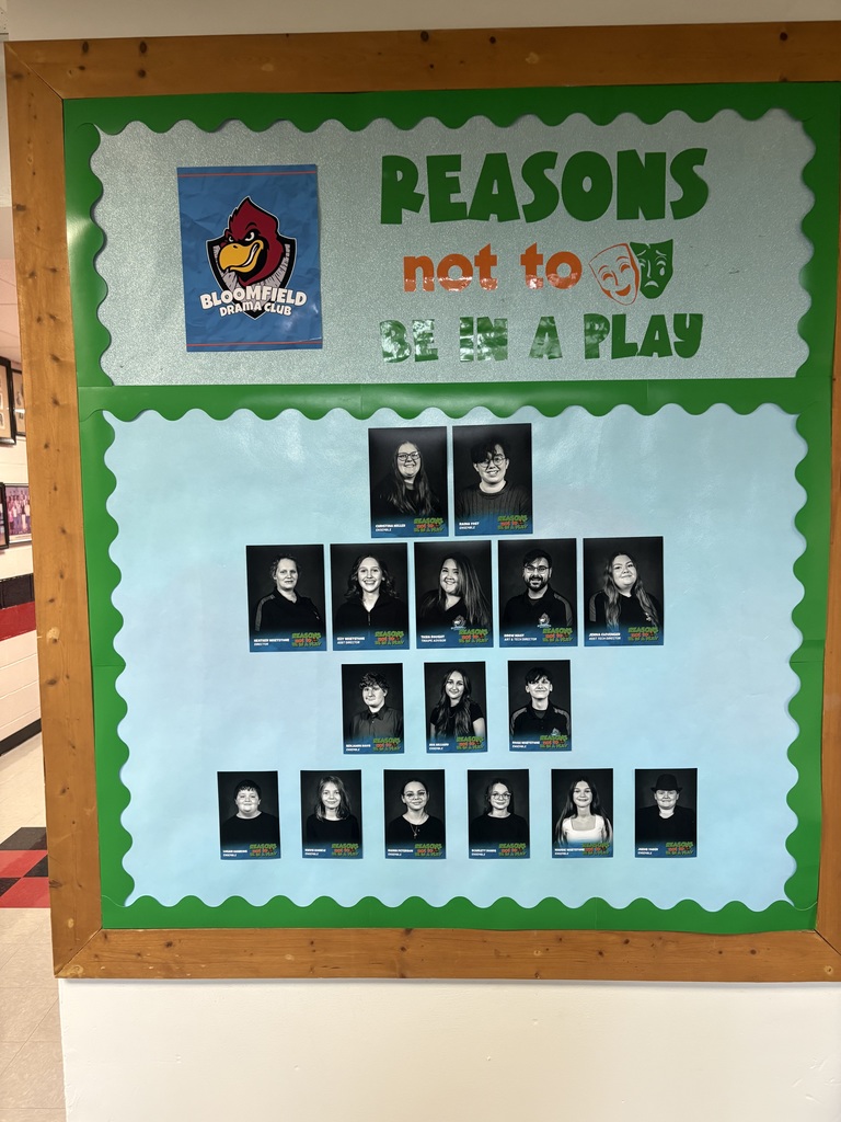 Reasons Not to be in a Play at Bloomfield HS