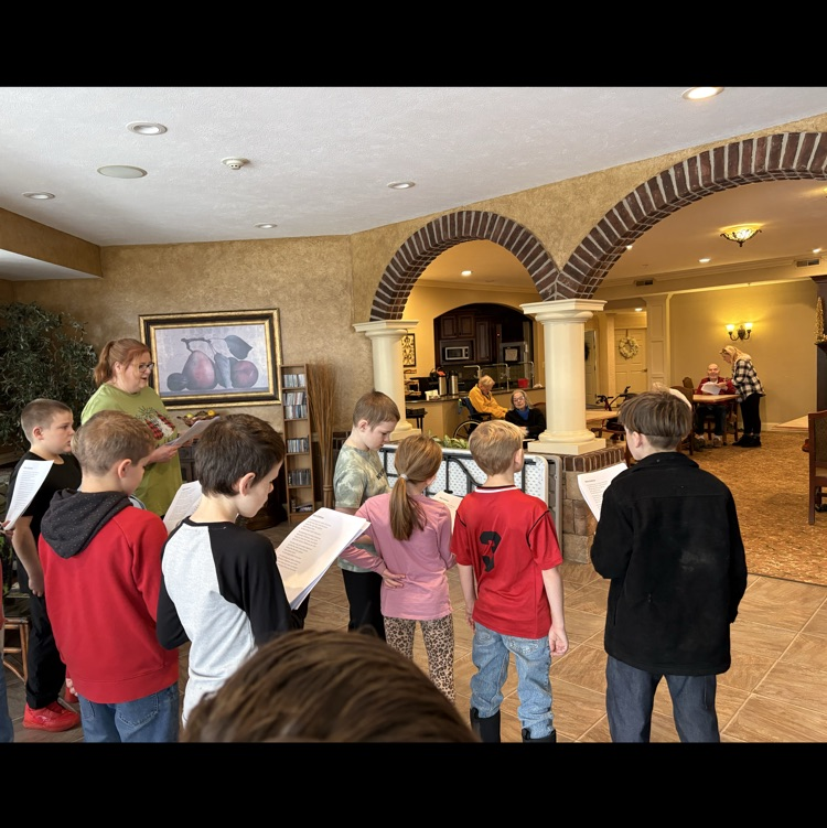 Caroling at Ohman Family Living at Briar