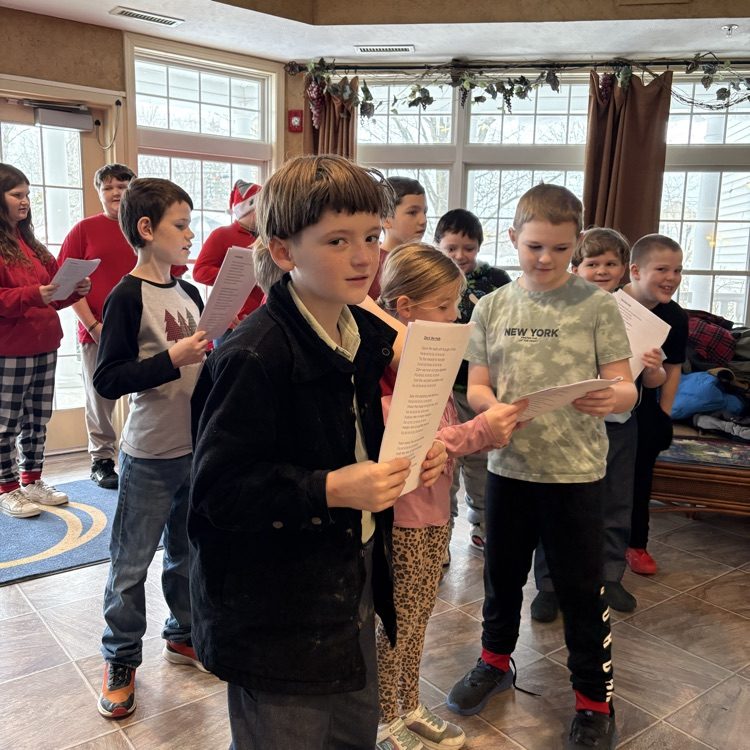 Caroling at Ohman Family Living at Briar