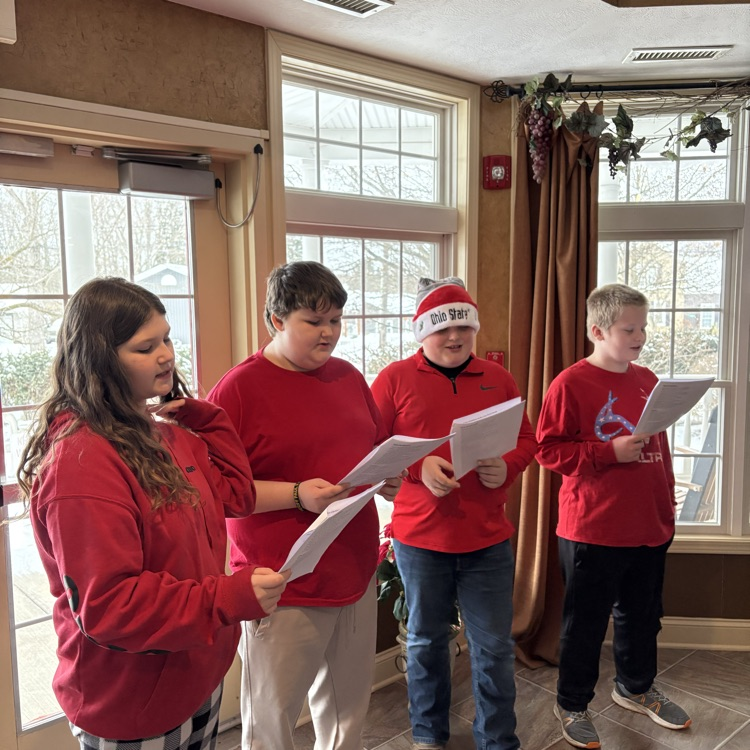 Caroling at Ohman Family Living at Briar