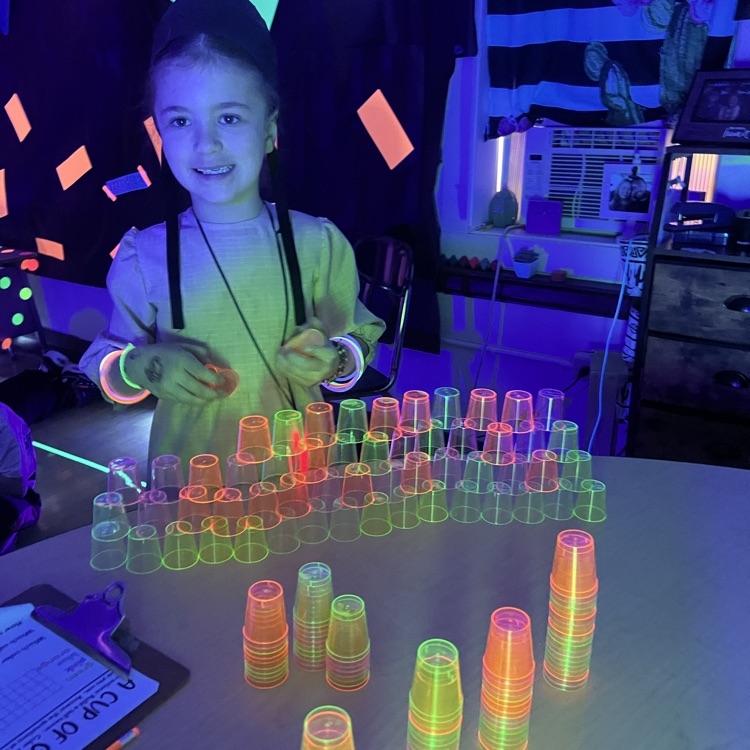 first grade celebrating the 120th day of school