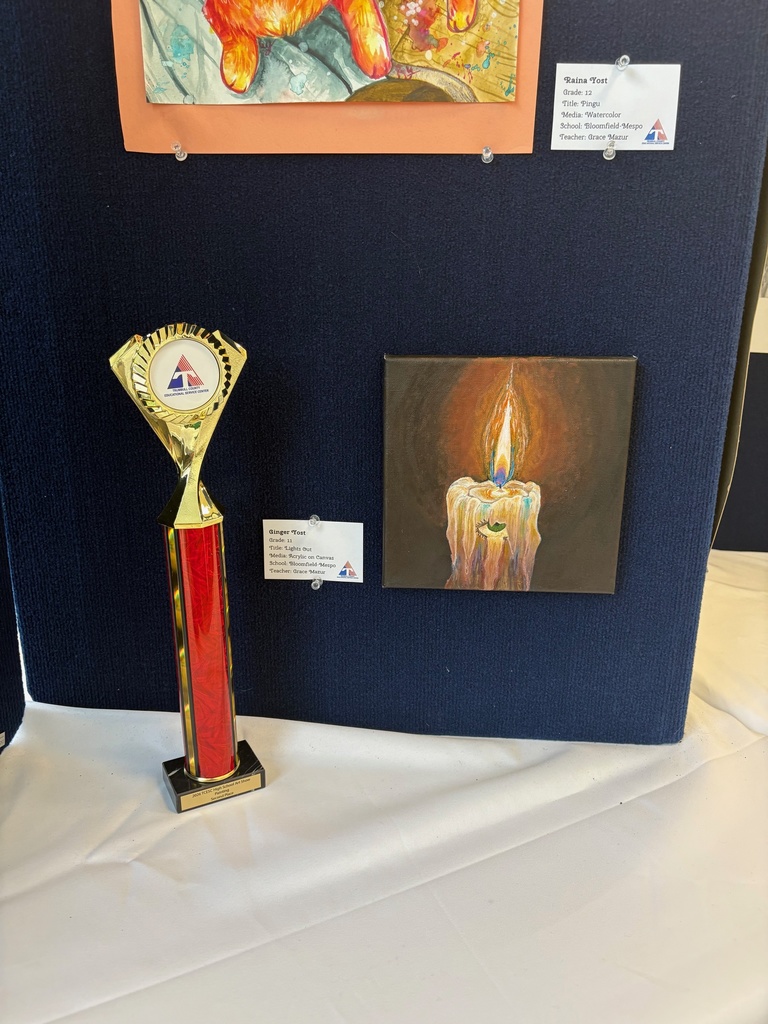Ginger Yost Award and Painting 