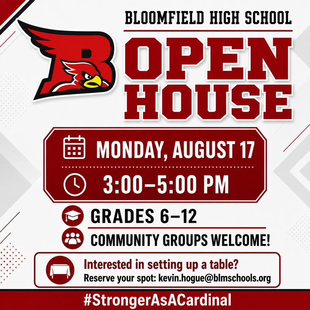 2026 Bloomfield HS Open House 