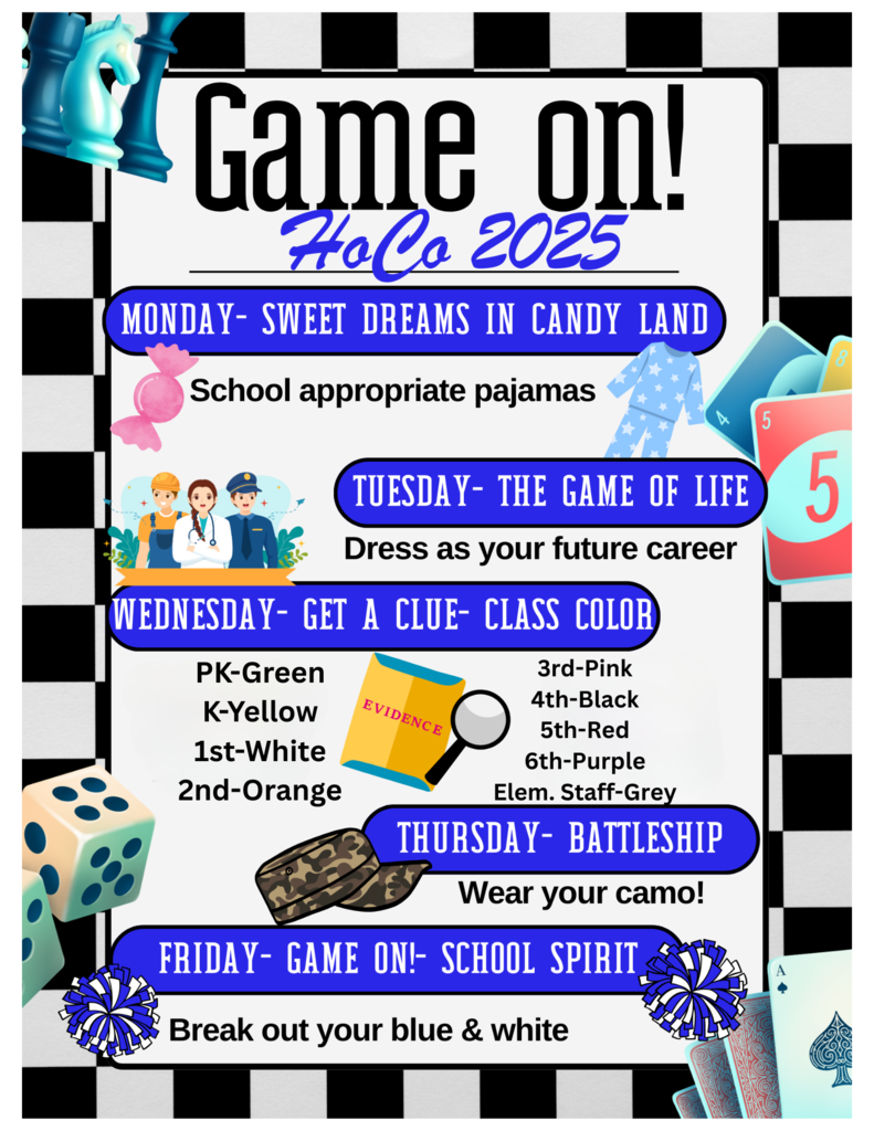 Dress up days flier
