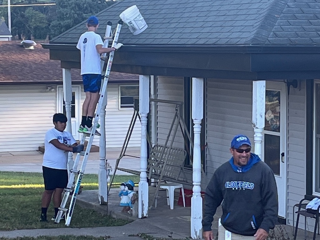 Cleaning leaves from gutters