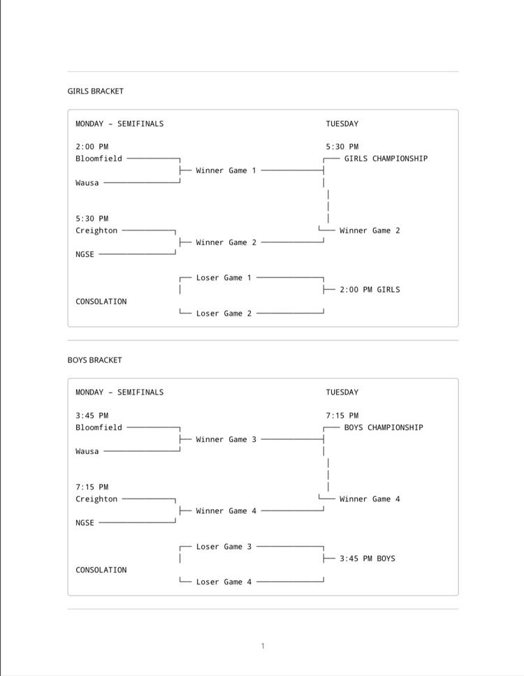 holiday bracket
