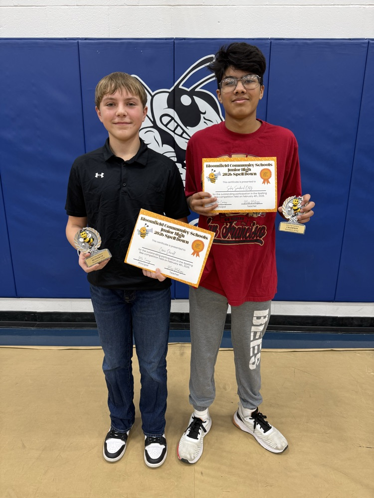 Junior High Winner and Alternate. 