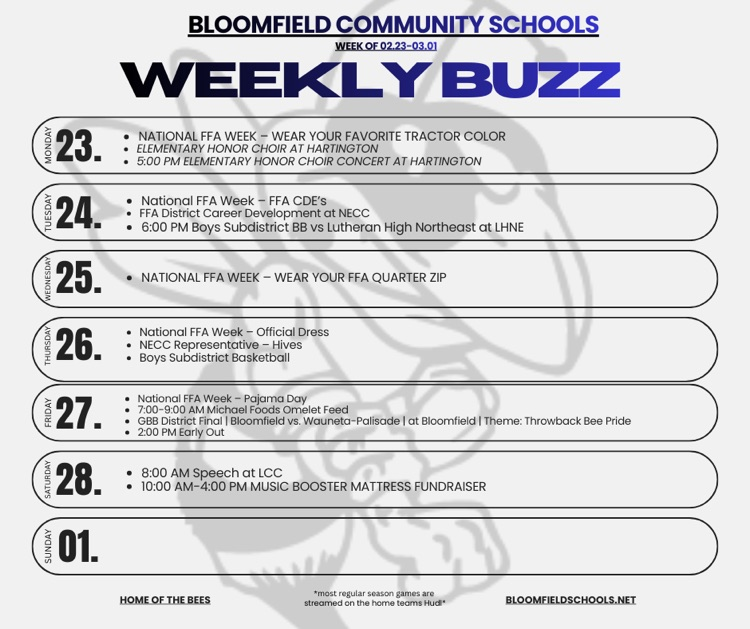 weekly buzz