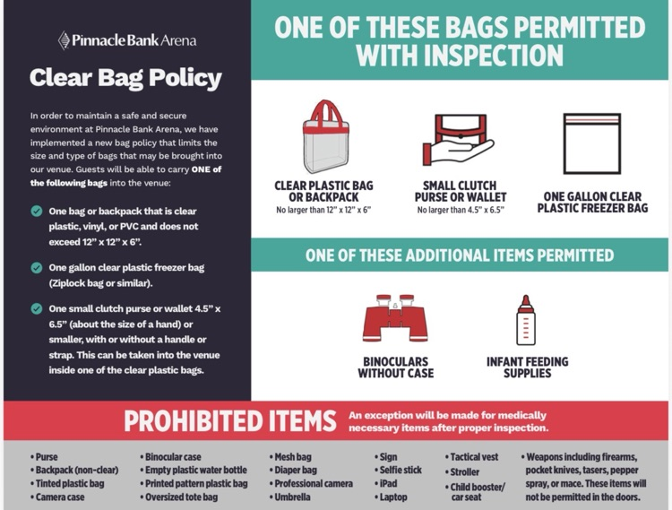 Nsaa clear bag policy