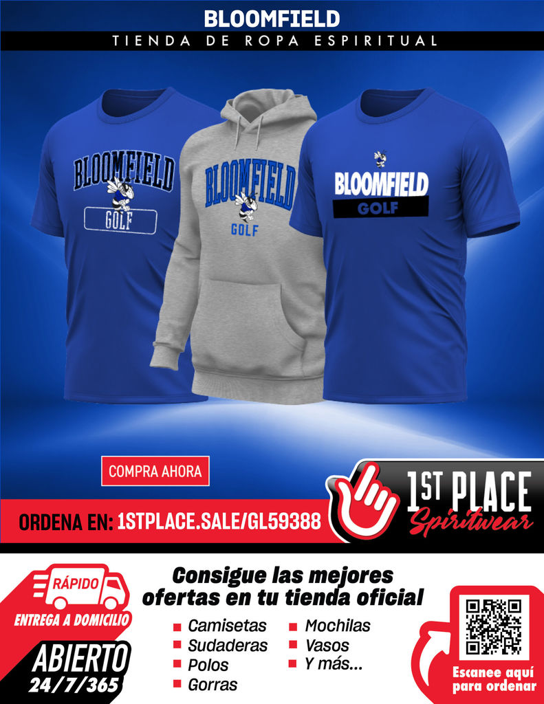 bloomfield golf order form spanish