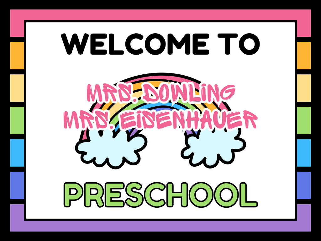 welcome to preschool