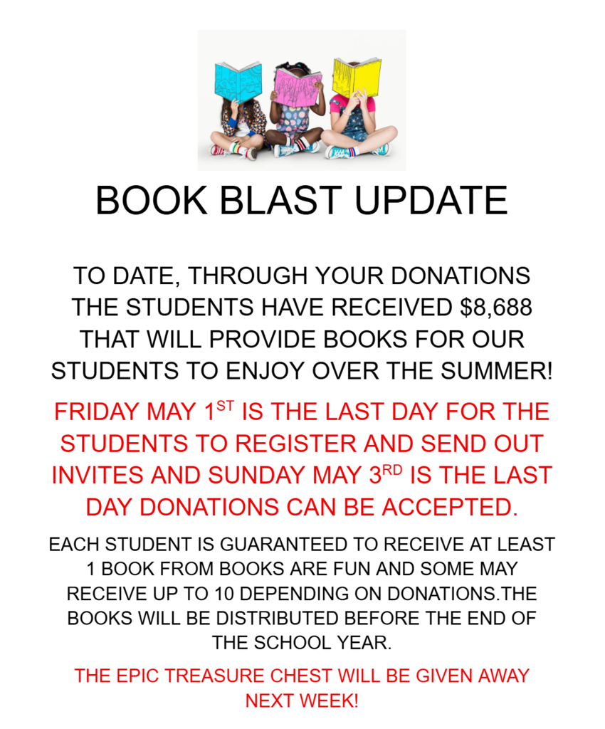 BOOK BLAST UPDATE