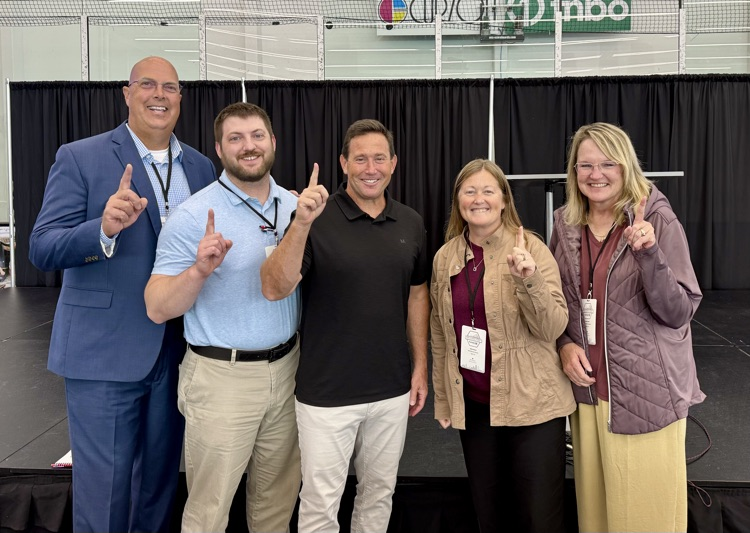administration team picture with Jon Gordon 