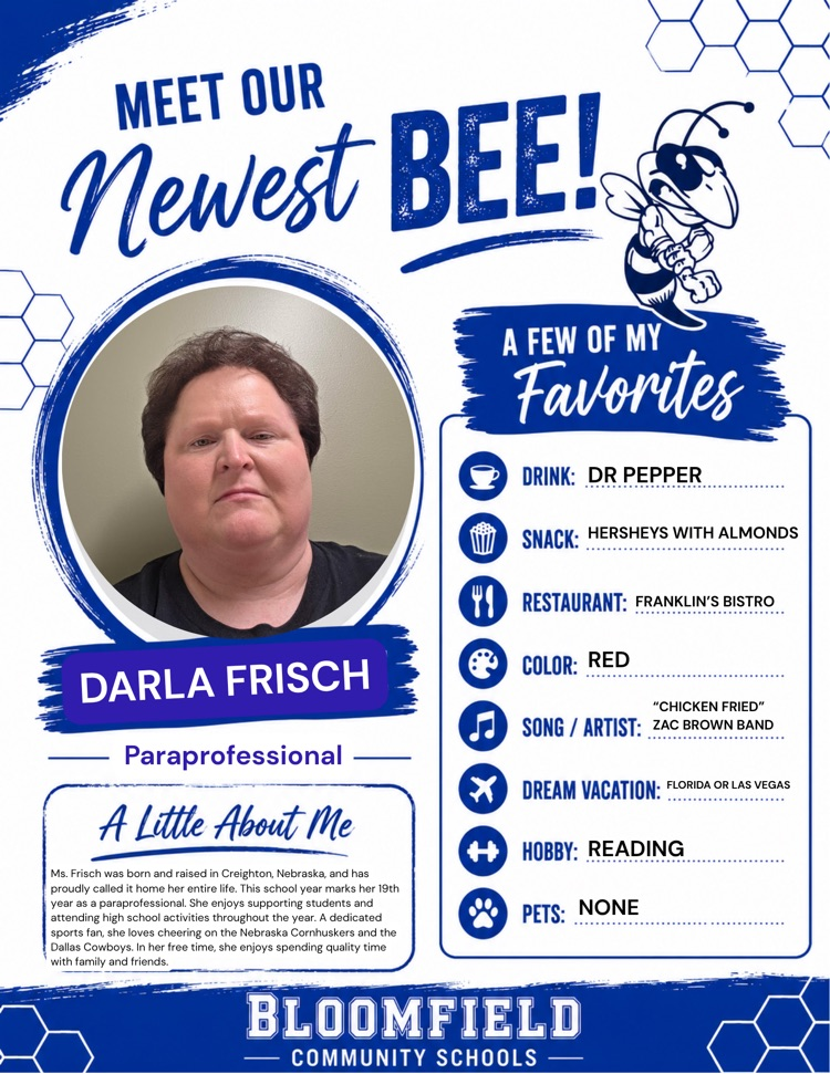 meet our newest bee Darla Frisch