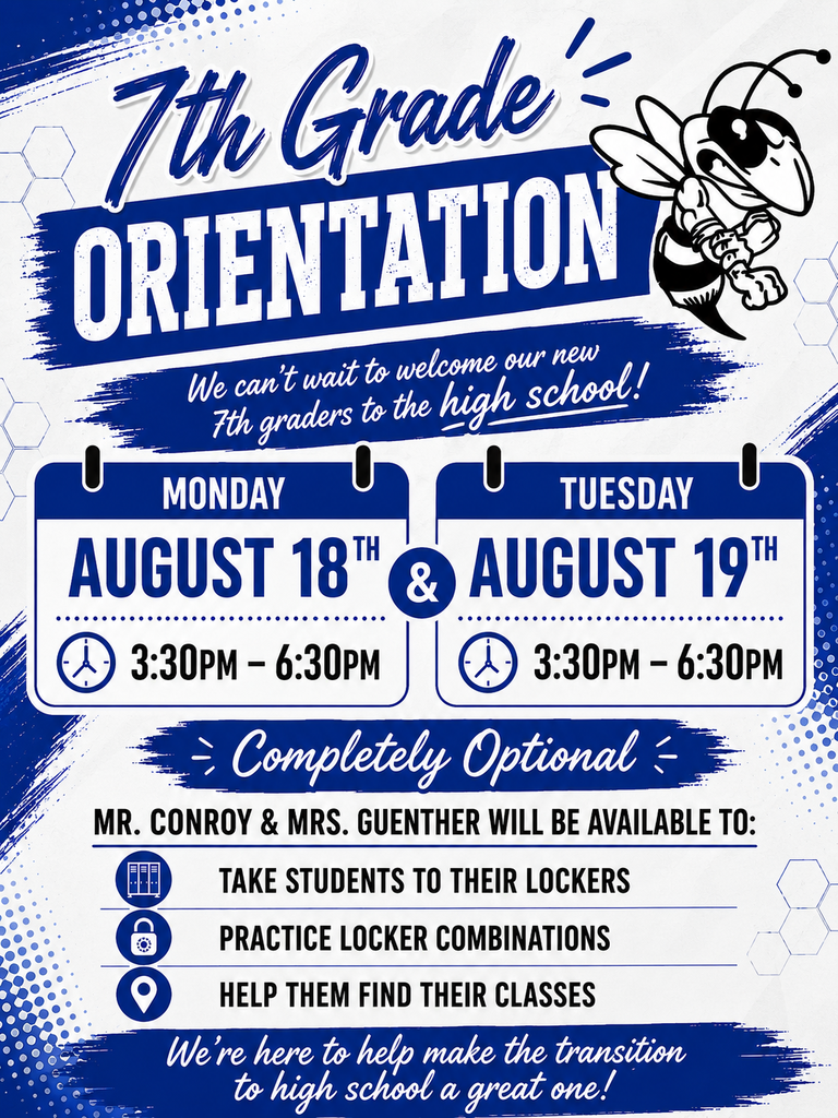 7th grade orientation information