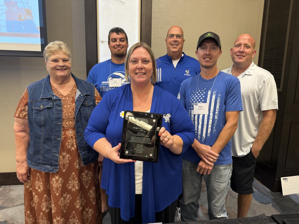 board of education receiving the board education excellence award