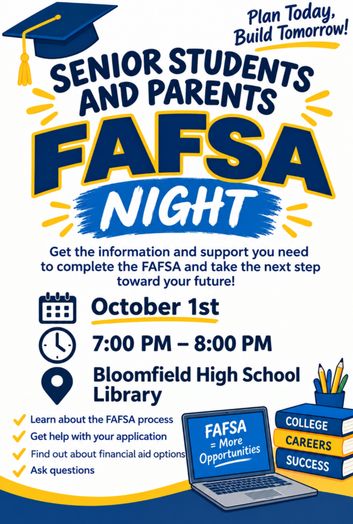 senior students and parents fafsa night