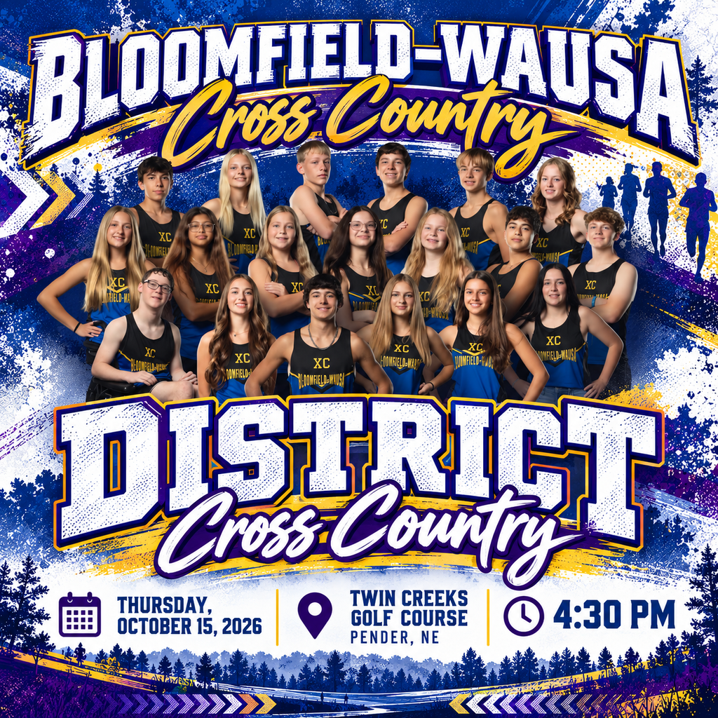 BW Cross Country District Poster