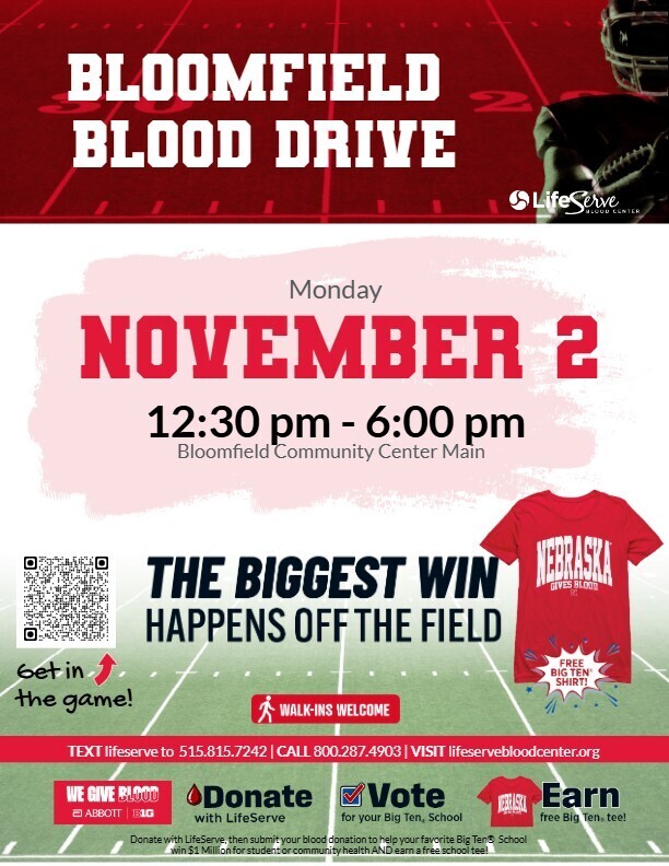 bloomfield blood drive