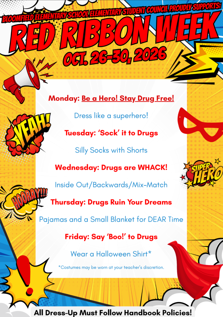 red ribbon week dress up days