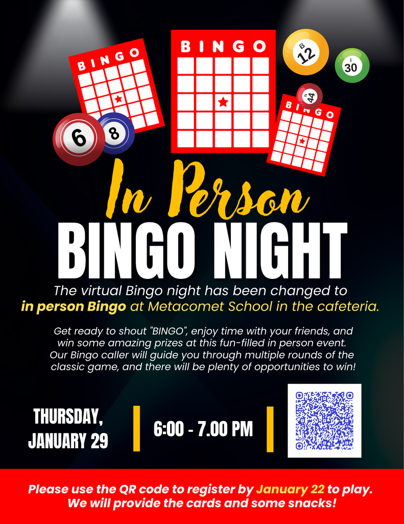 In Person Bingo Night MES