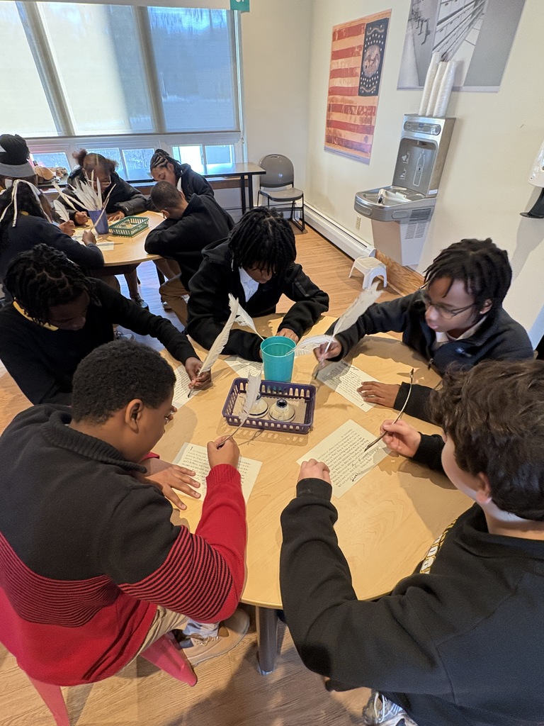 Students at the CT history museum