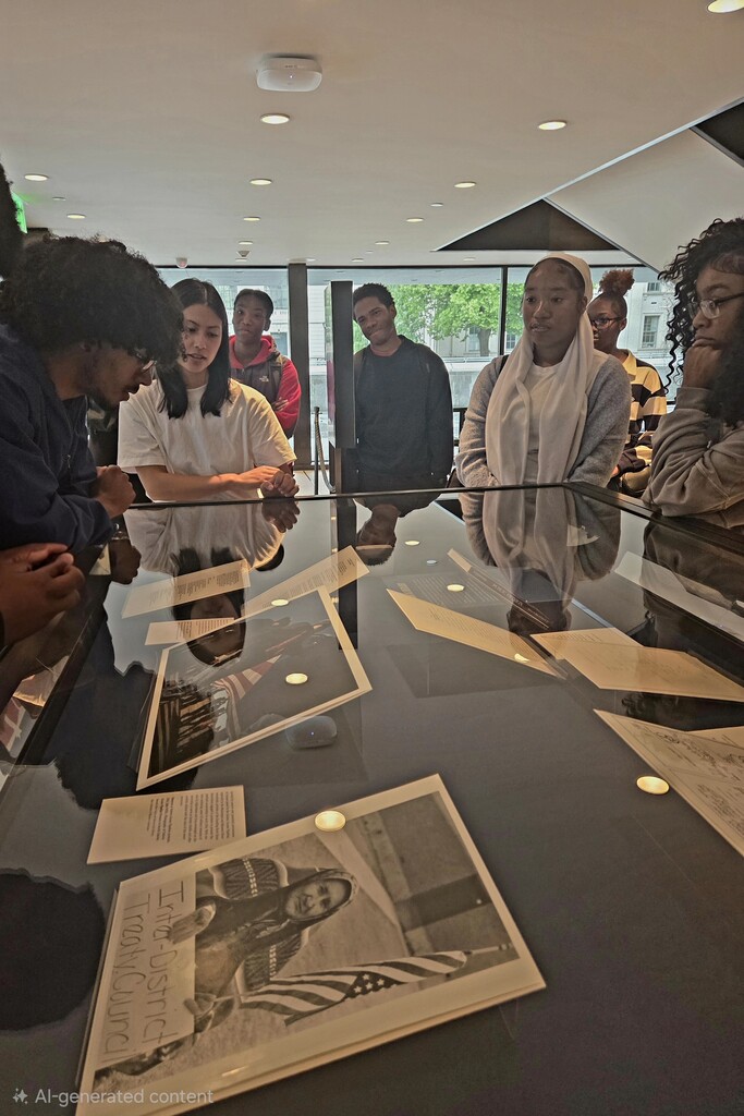    BHS AP English Literature students explored the “Unfurling the Flag: Reflections on American Patriotism” exhibition, analyzing how themes of loyalty and national identity have developed through print culture, storytelling, and enduring national myths. Through close engagement with archival materials from Yale’s special collections, students examined how ideas of belonging and patriotism have been represented and reshaped within American culture.