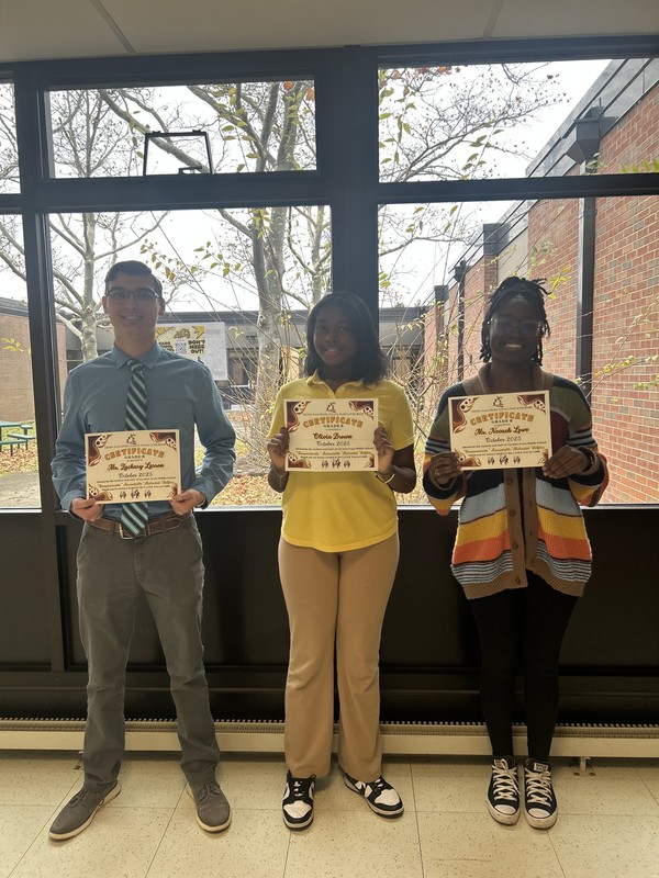 Staff and Student of the Month