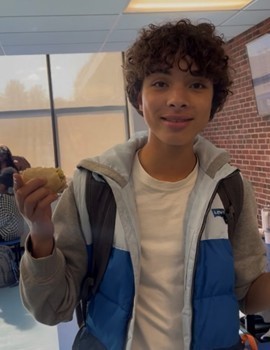 Student Eating Lunch