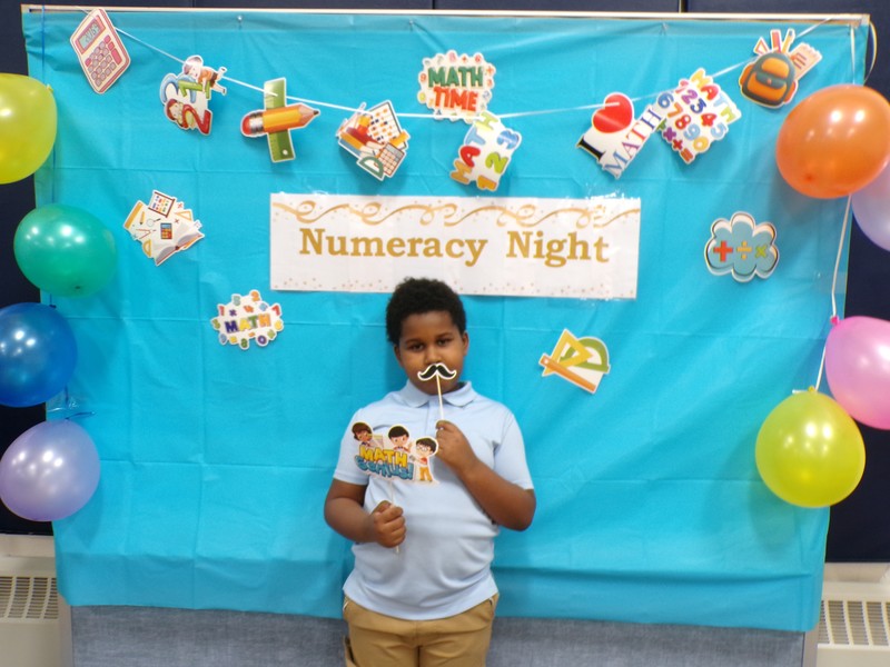 Student at Laurel Numeracy Night