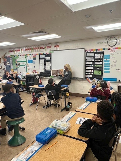 high school student reading