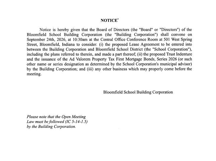 Notice of Meeting - 9.24.26