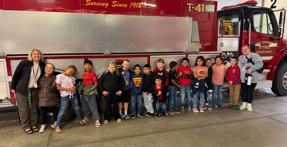 pullman students at lee township fire department