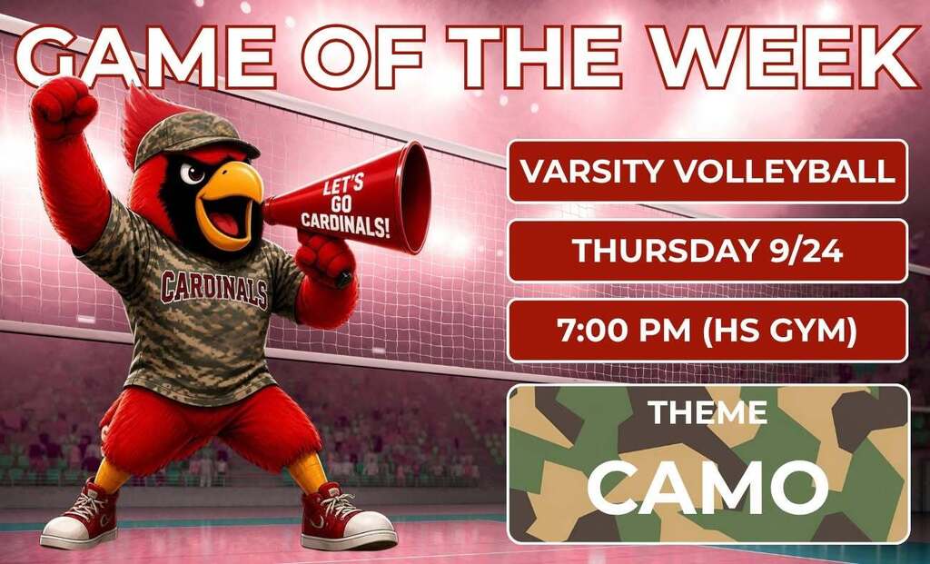 game of the week camo theme