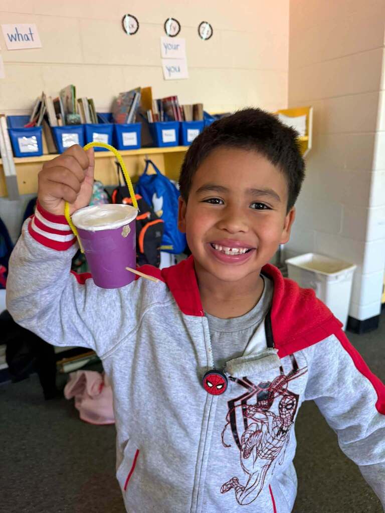 bird feeders in school project