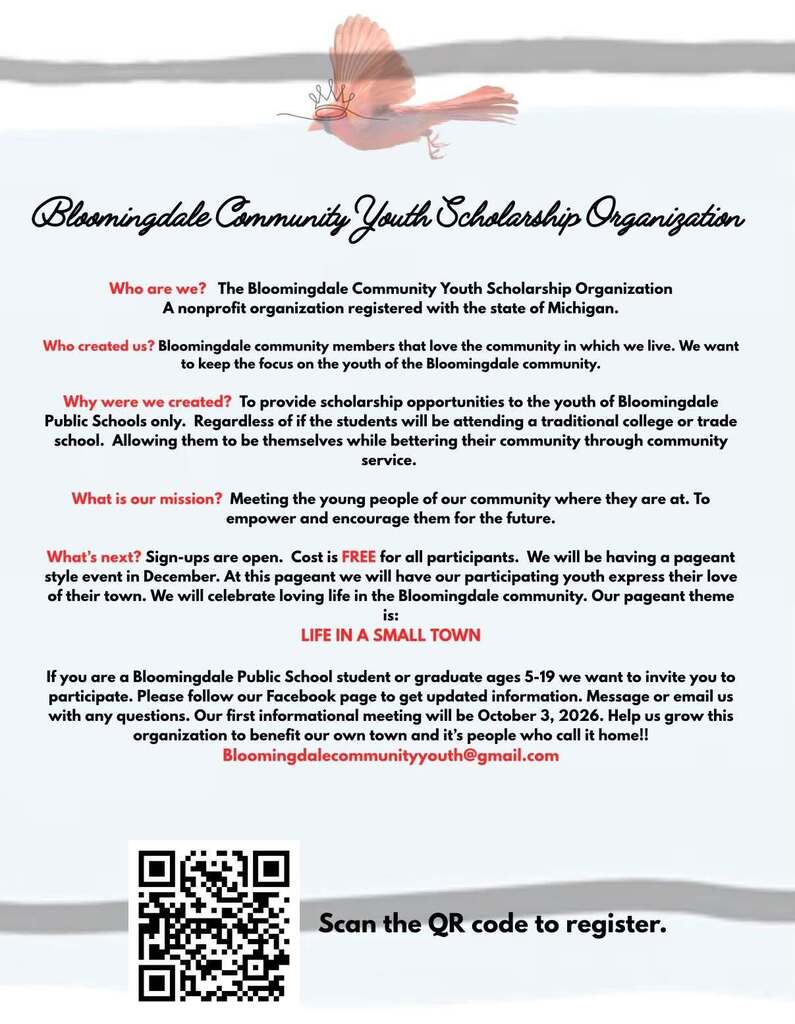 bloomingdale scholarship