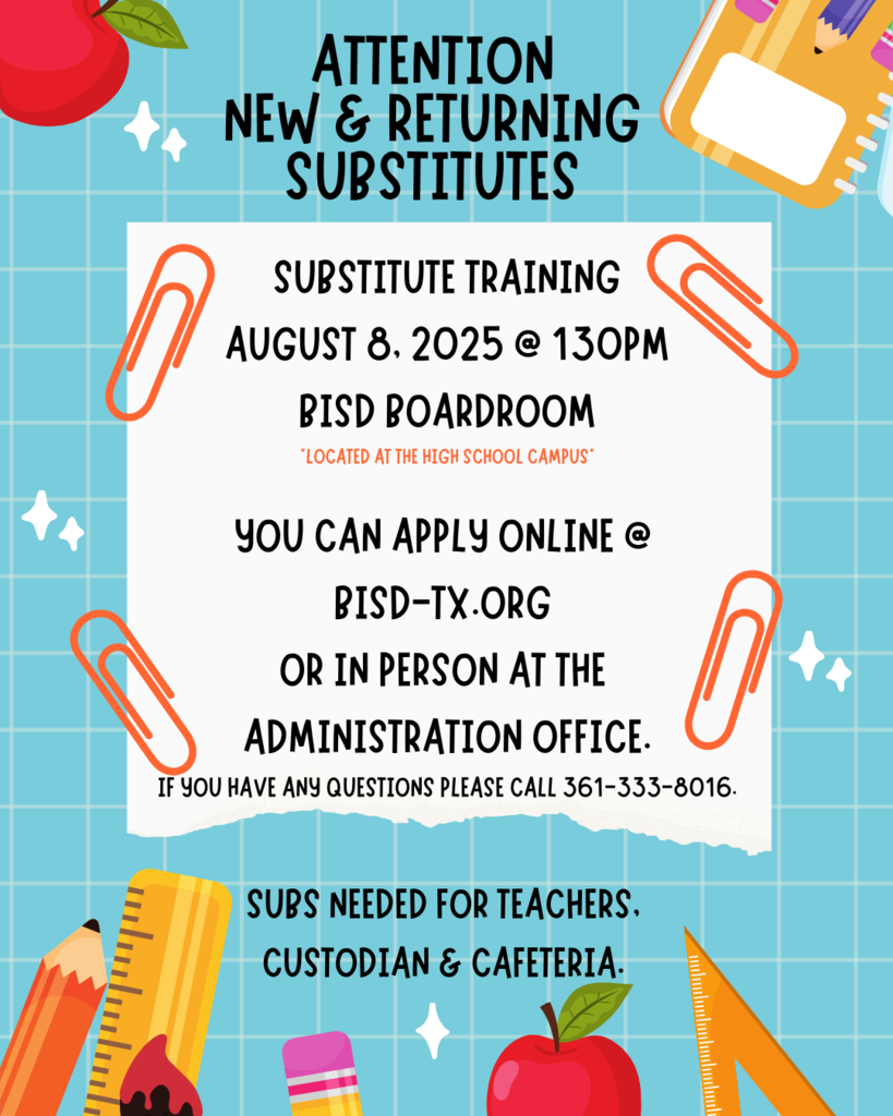 Substitute Training Flyer