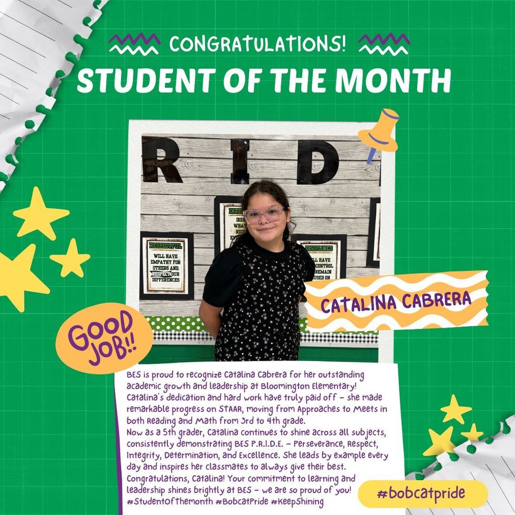 BES Student of the Month