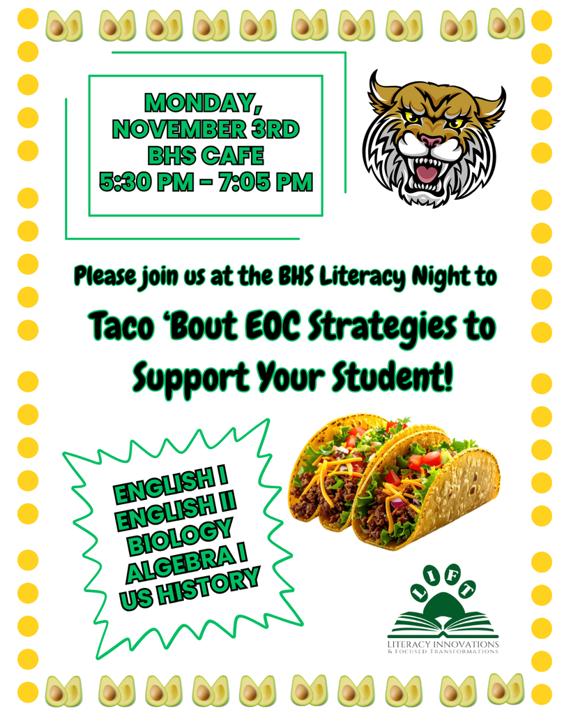 BHS Literacy Night Event November 3, 2025