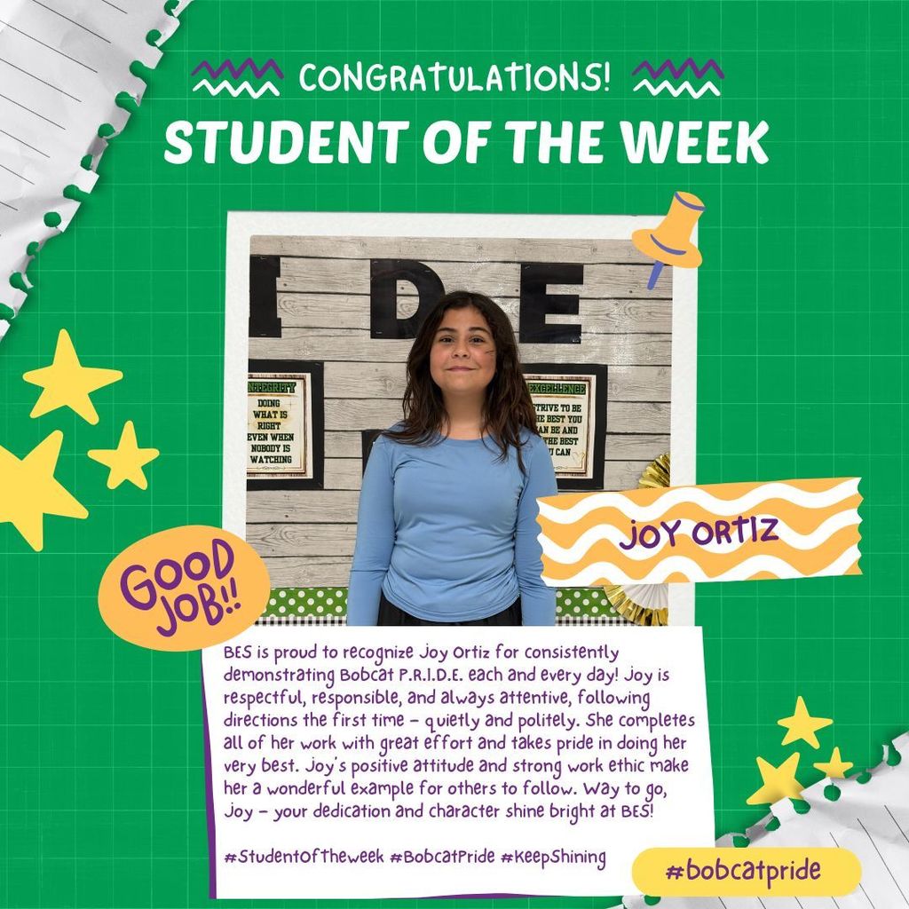 BES Student of the Week - Joy Ortiz