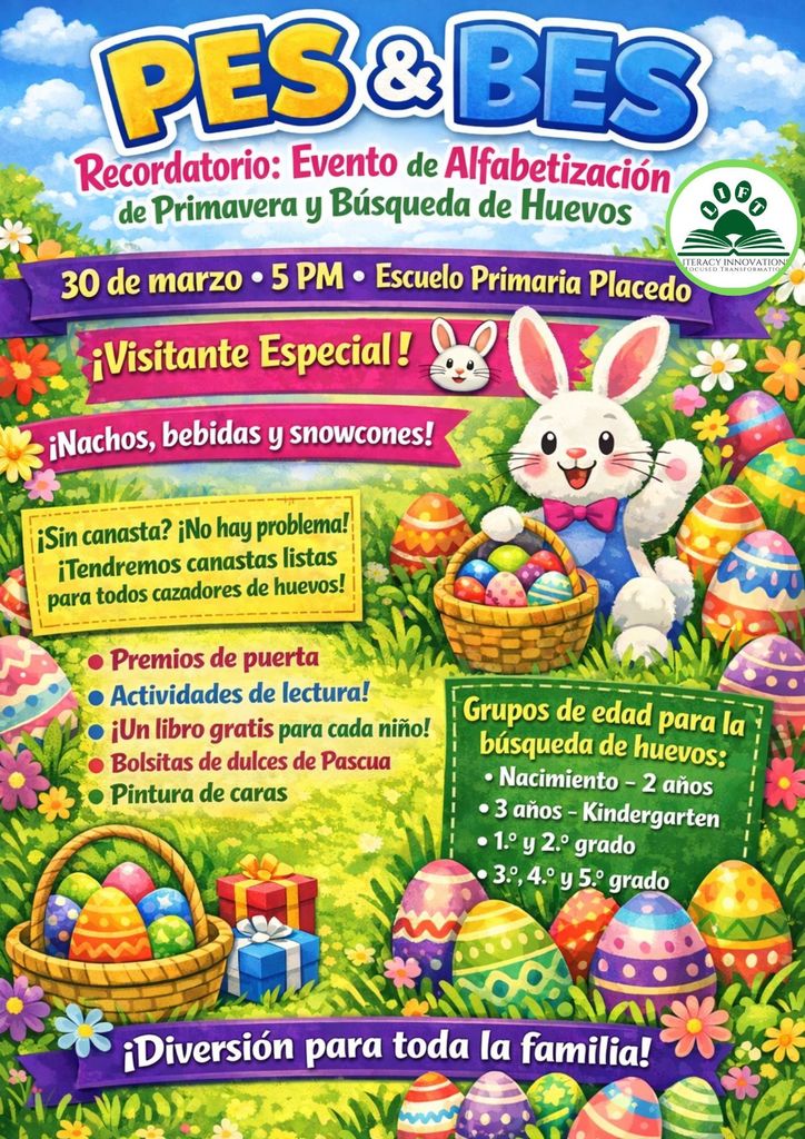 Literacy Night and Egg Hunt