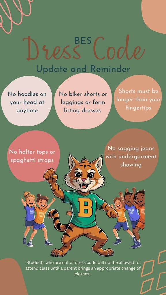BES Dress Code Reminder and Update