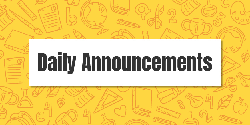 Announcements