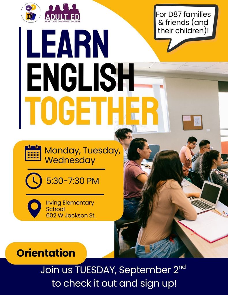 Learn english flyer- english