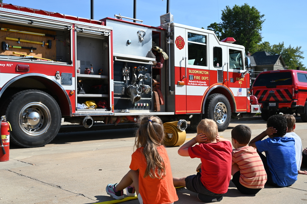 Fire department visit at Washington
